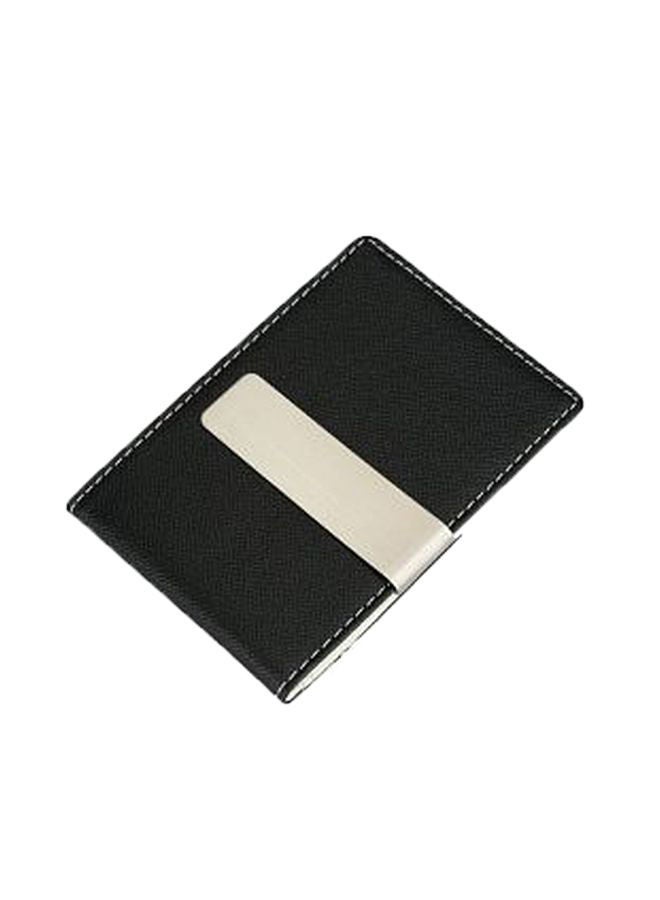 PU Leather Money Clip Black/White/Cream