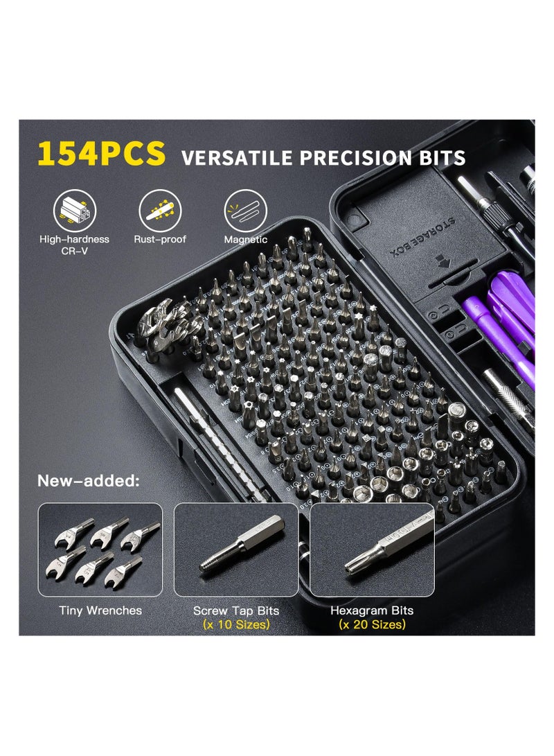 170 in 1 Precision Screwdriver Set, Professional Repair Tool Kit with Portable Case, Small Screwdriver Kit for PC, Computer, Cellphone, Tablet, iPhone, iPad, Mac, Electronic etc