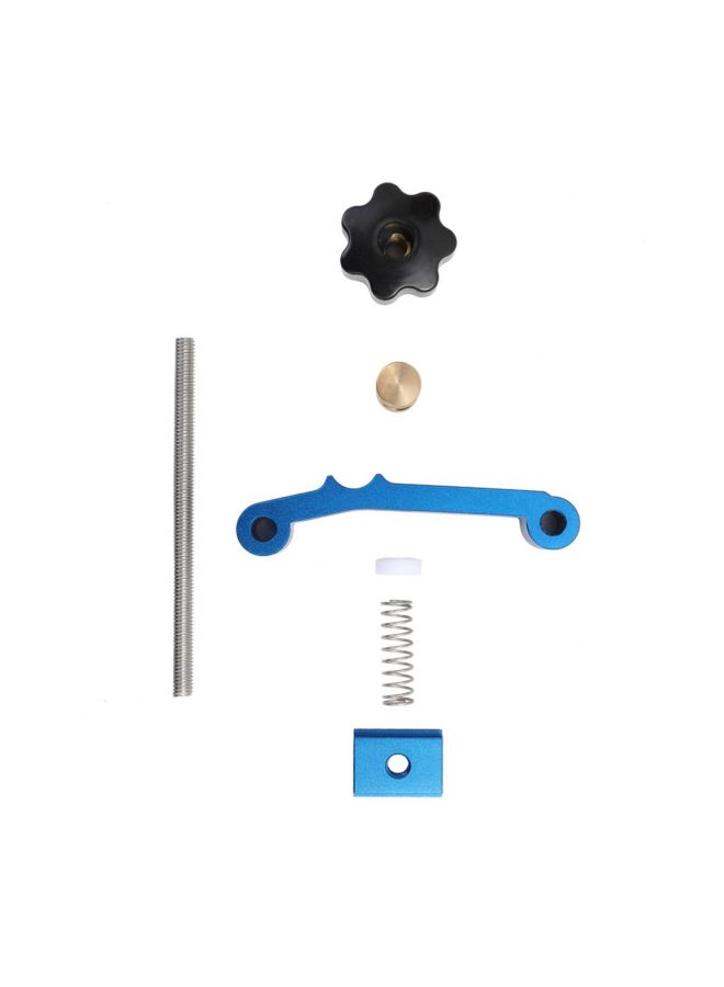 Quick Acting Hold Down Clamp Set Blue/Black/Silver 4.37x1.54x4.72inch