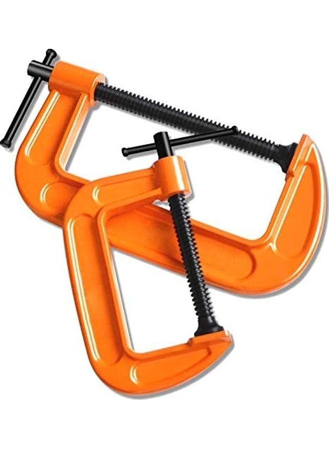 Heavy Duty G Clamp Tool Orange/Black