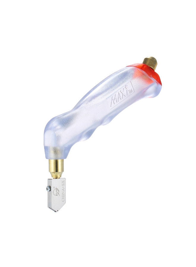 Handheld DIY Craft Glass Cutter White 22centimeter