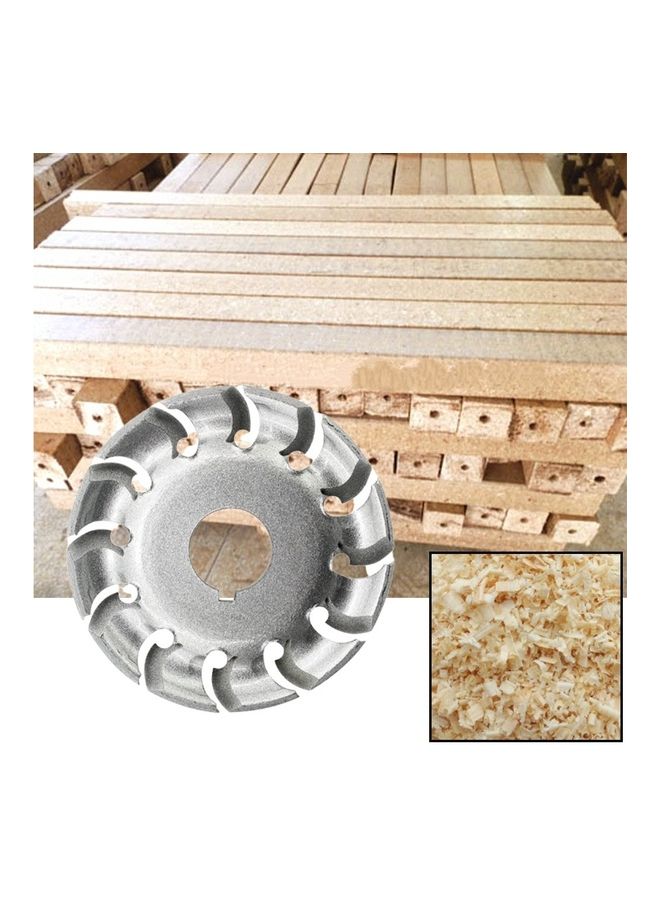 12-Teeth Wood Polishing Shaping Wheel Silver