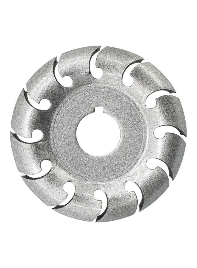 12-Teeth Wood Polishing Shaping Wheel Silver