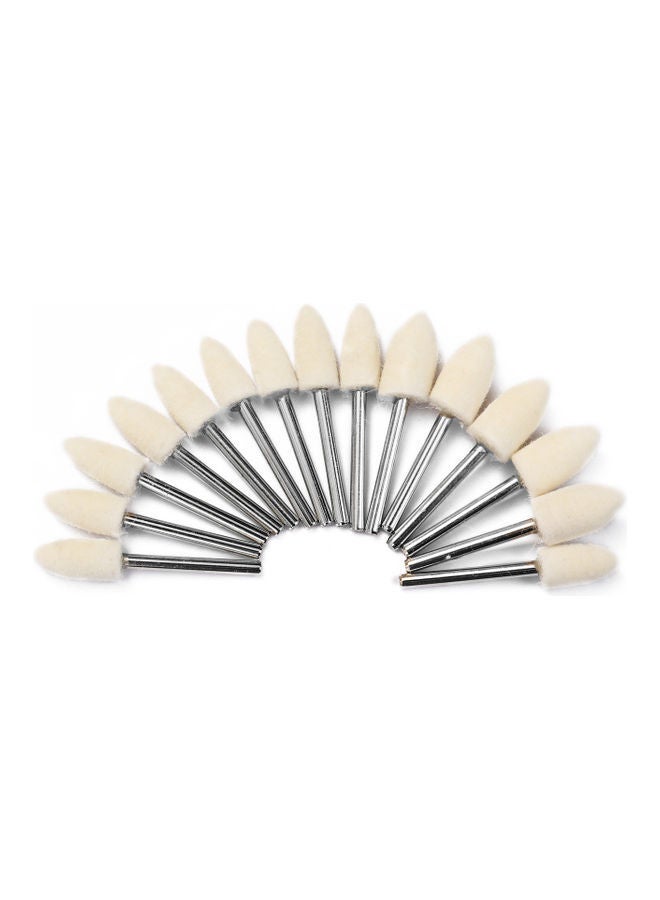 129-Piece Abrasive Polishing Tools White