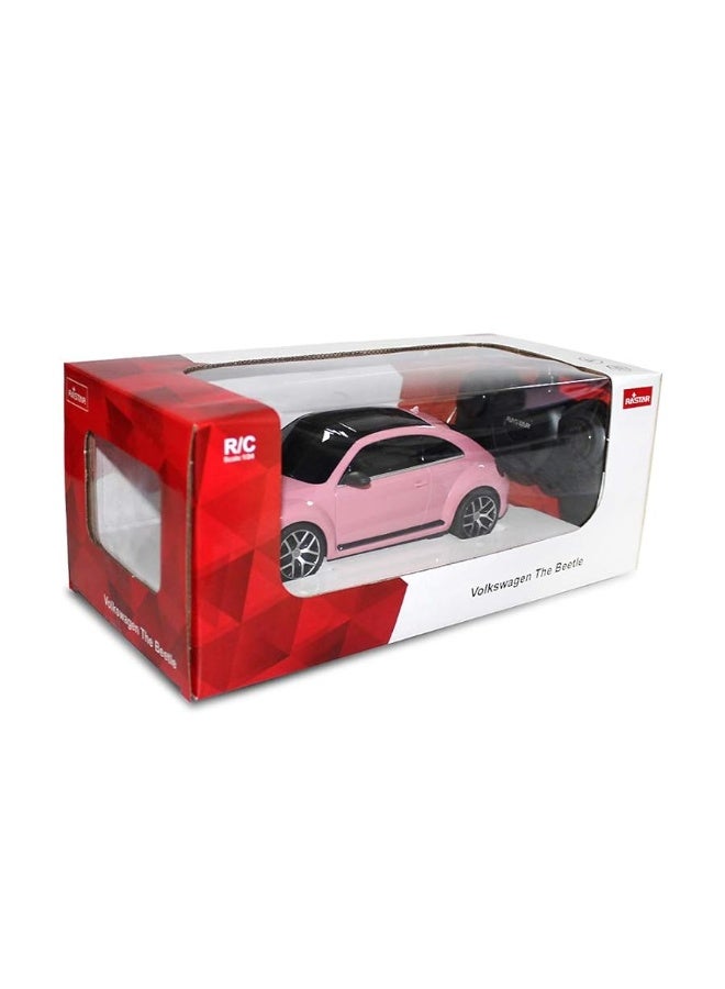 RASTAR Beetle Remote Control Car, 1:24 Scale Beetle RC Toy Car for Kids, Pink Beetle