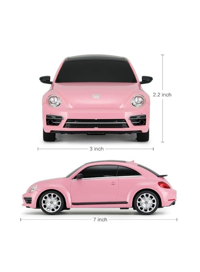 RASTAR Beetle Remote Control Car, 1:24 Scale Beetle RC Toy Car for Kids, Pink Beetle