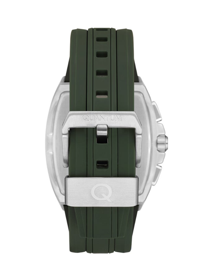 Men's Watch, Multi Function Display and Silicone Strap - HNG997.375, Green