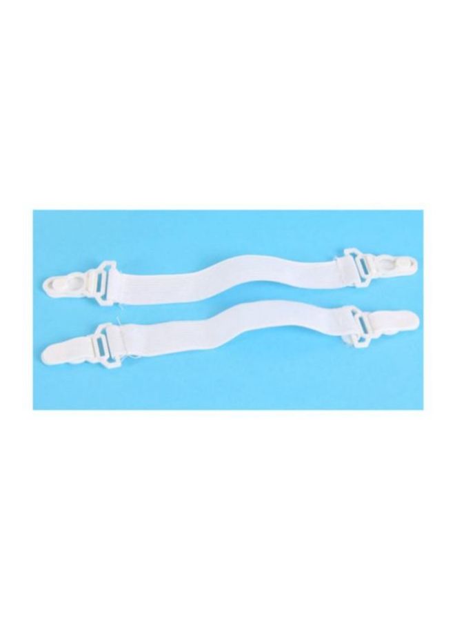 4-Piece Adjustable Bed Sheet Straps nylon Blue