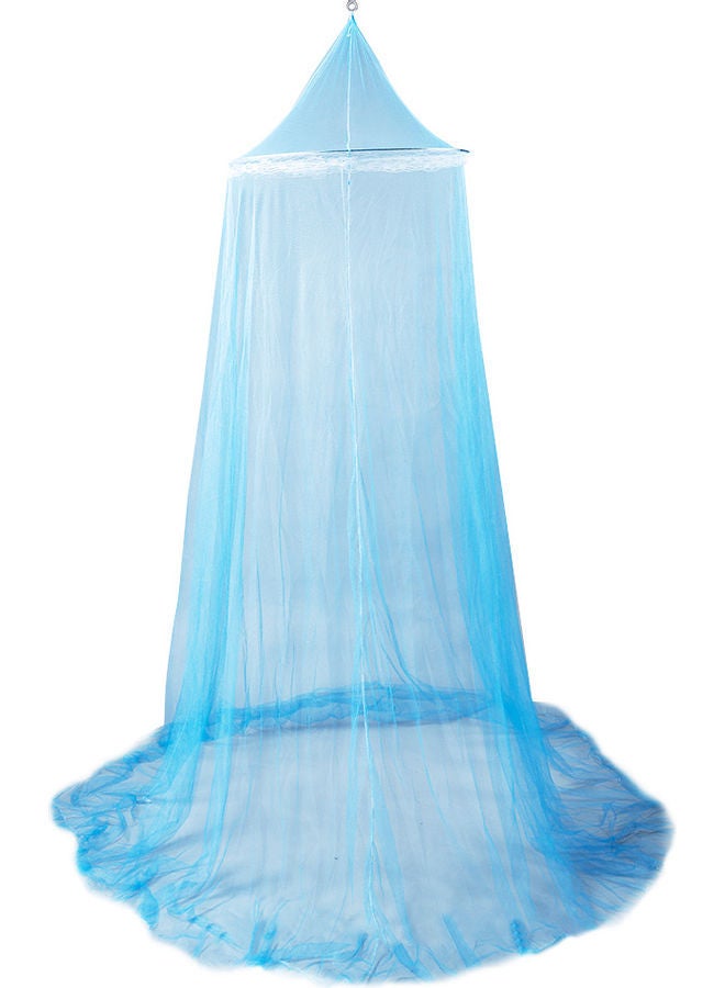 Universal Bed Hanging Mosquito Mesh Net Polyester Blue 8.5 x 2.5 0.6meter