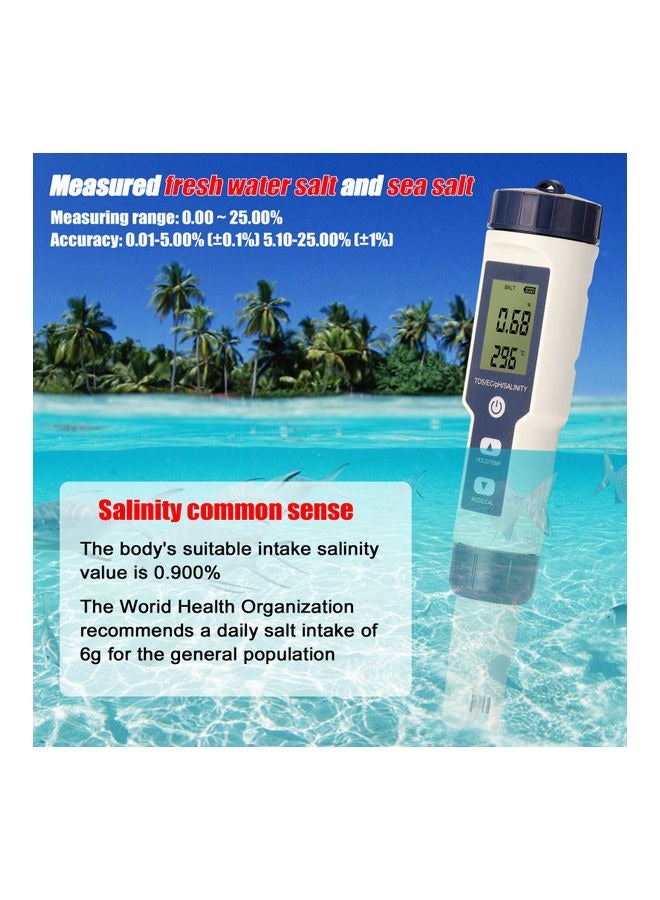 5 In 1 Professional Water Quality Tester