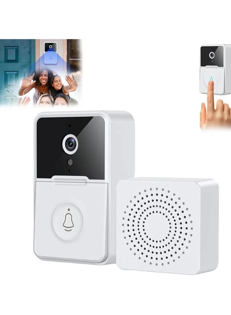 Video Doorbell - Wireless Doorbell WiFi Outdoor HD Camera Intercom Smart Wireless Doorbell Camera AI Smart Human Detection for Home Apartment Office