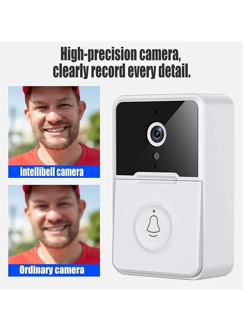 Video Doorbell - Wireless Doorbell WiFi Outdoor HD Camera Intercom Smart Wireless Doorbell Camera AI Smart Human Detection for Home Apartment Office