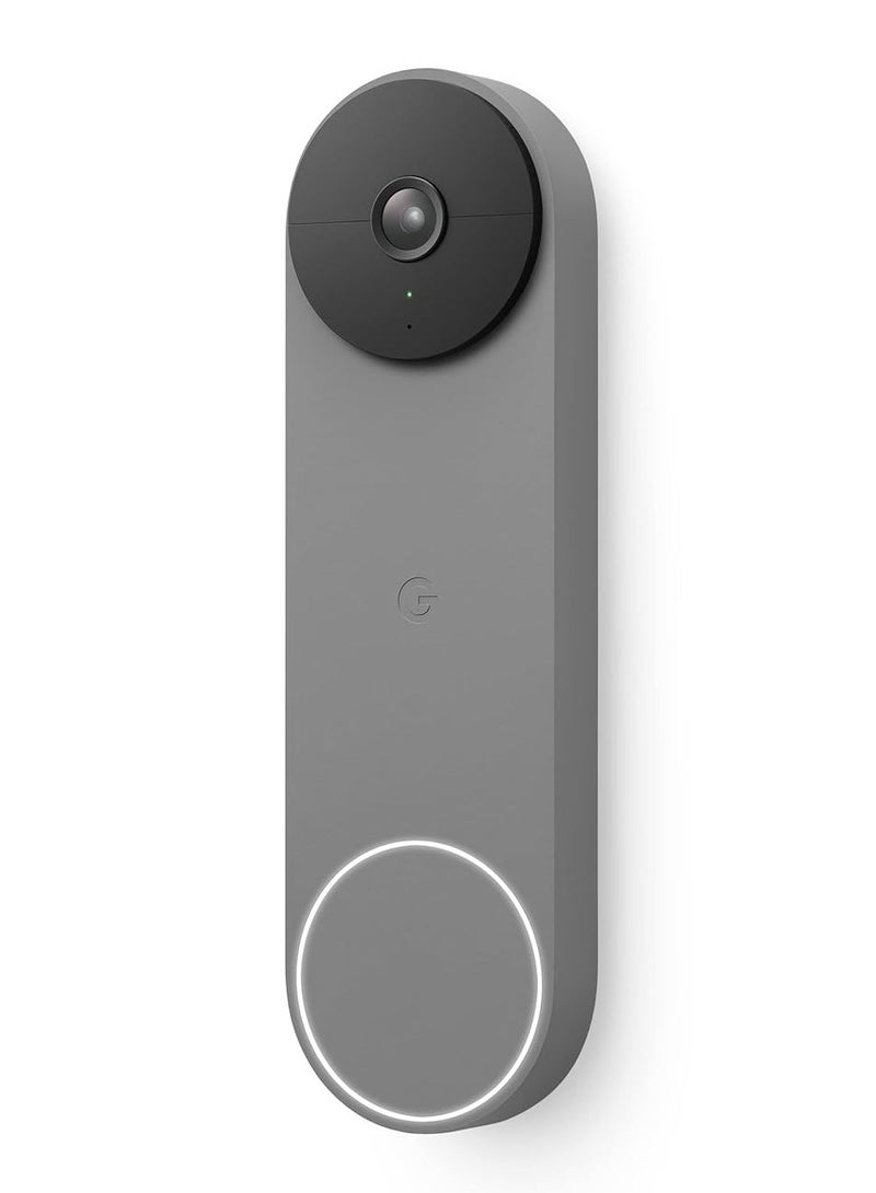 Google Nest Doorbell (Battery) - Wireless Doorbell Camera - Video Doorbell - Ash-‎GA02075-US