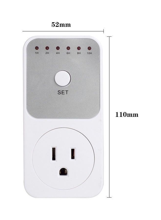 240V Countdown Timer Socket White