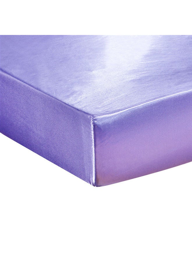 Well-made Soft Silk Fitted Sheet Cover polyester Purple 37.00 x 3.00 28.00cm