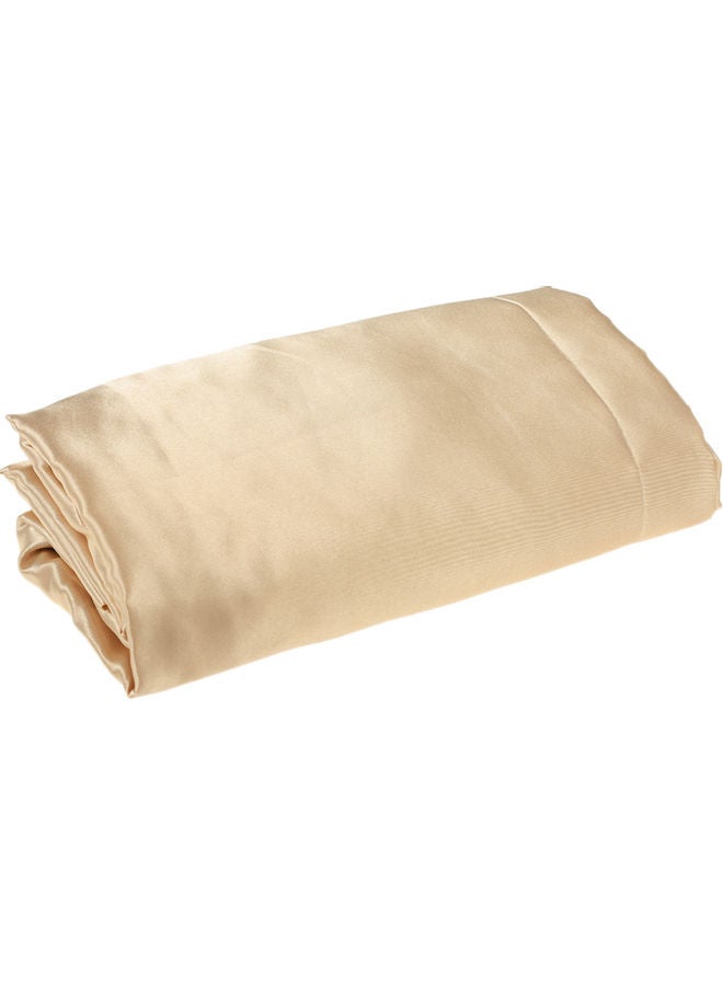 Well-made Soft Silk Fitted Sheet Cover polyester Golden 37.00 x 3.00 28.00cm