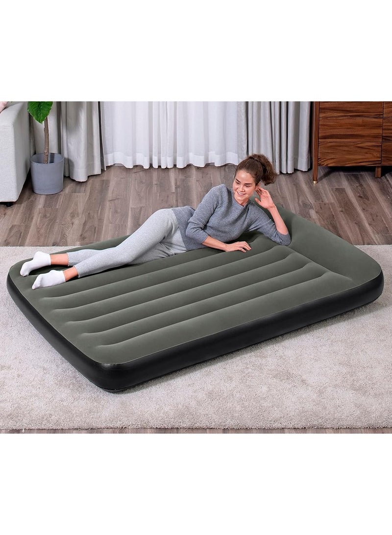 Inflatable Tritech Full Air Mattress | Durable Tritech, Built-in Pillow with Fast Inflation,188 X 99 X 30 cm, Model: 67680