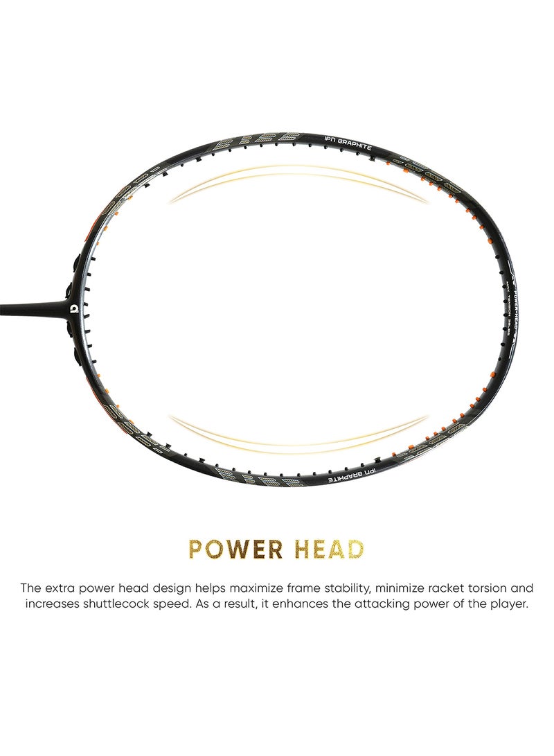 Z-Ziggler Limited Edition Unstrung Badminton Racket |Graphite   With Free Full Cover | G2-4 1/8 Inches|38 Lbs| 6.2Mm World'S Slimmest Shaft
