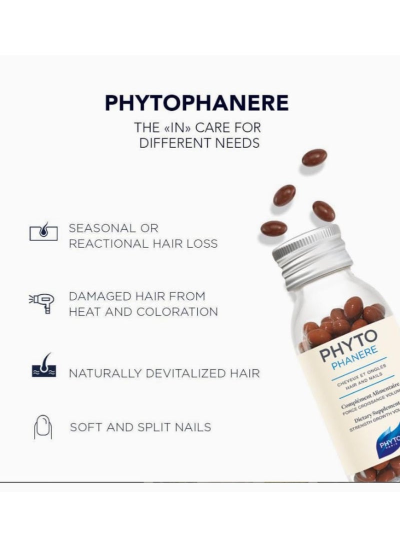 Phytophanere Hair and Nails Natural Dietary Supplement 2 x 120 Capsules