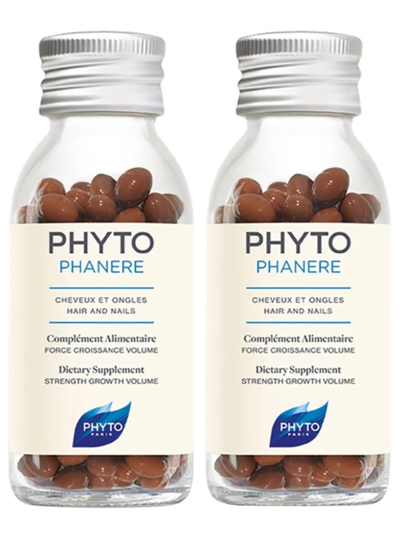 Phytophanere Hair and Nails Natural Dietary Supplement 2 x 120 Capsules