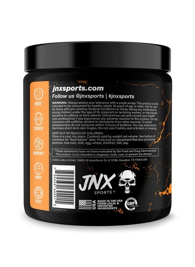 JNX Sports, Pre Workout, 250g, Orange Mango, 50 Servings