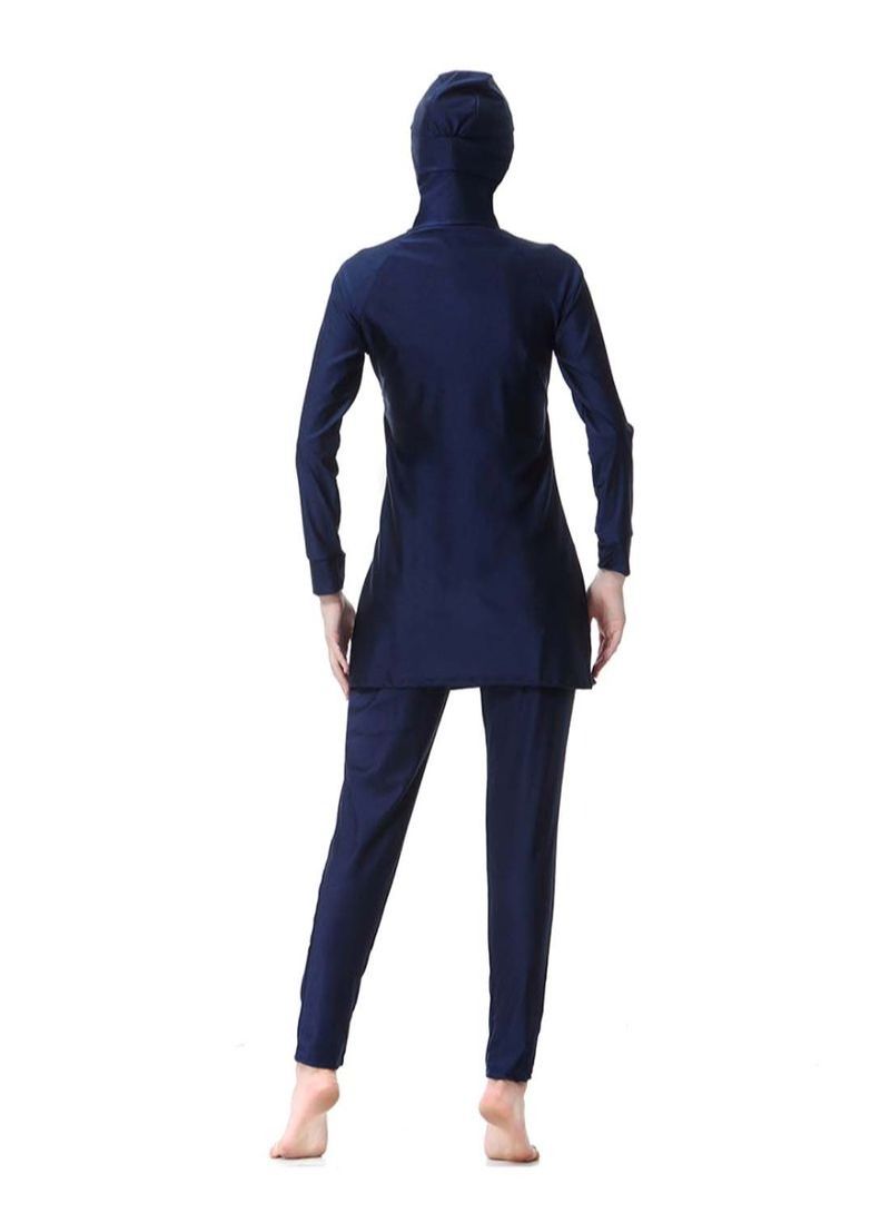 Conservative And Fashionable Burkinis Dark Blue