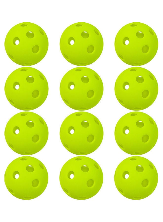 12-Piece Pickleballs with Holes