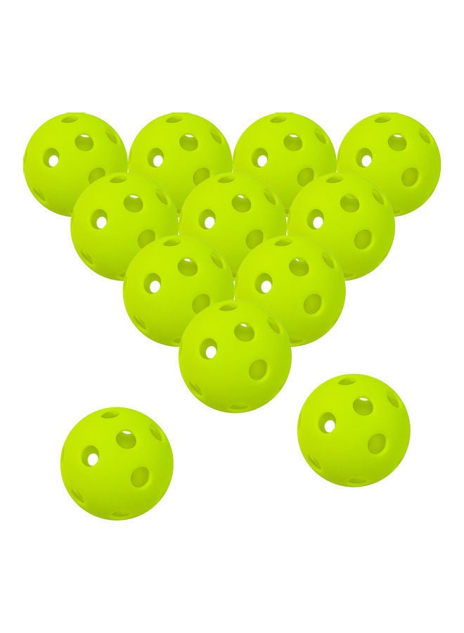 12-Piece Pickleballs with Holes