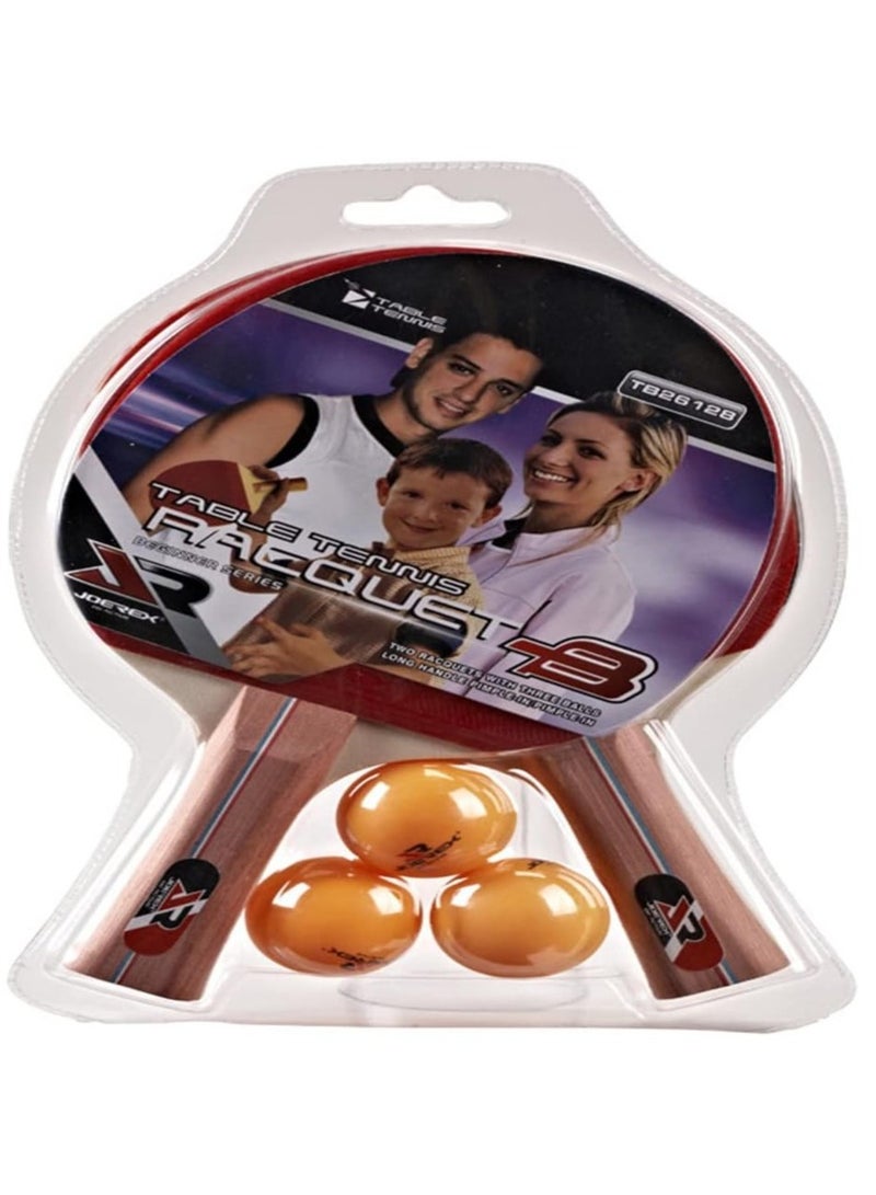 Joerex Short Handle Table Tennis Set