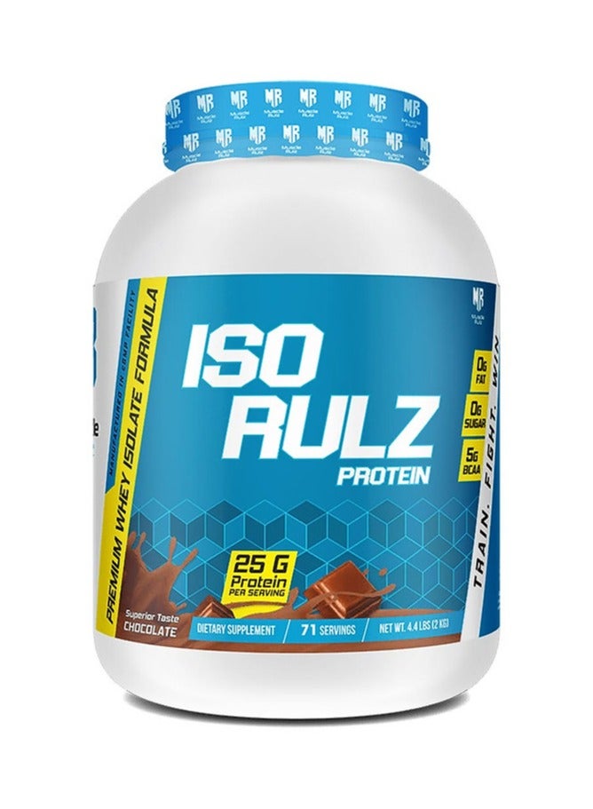 Musclerulz, ISO Rulz Protein, 5LB, Chocolate, 75 Servings