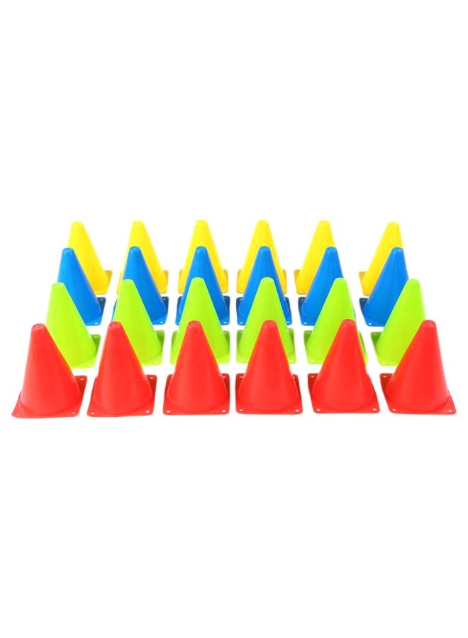 24-Piece Sports Training Traffic Cone Set 5.1 x 7inch