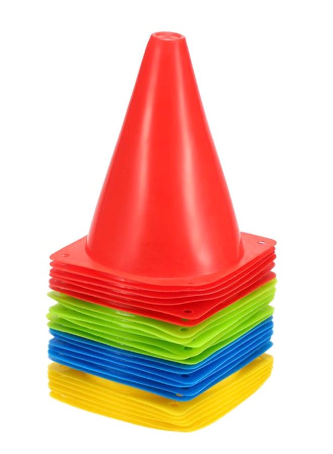 24-Piece Sports Training Traffic Cone Set 5.1 x 7inch