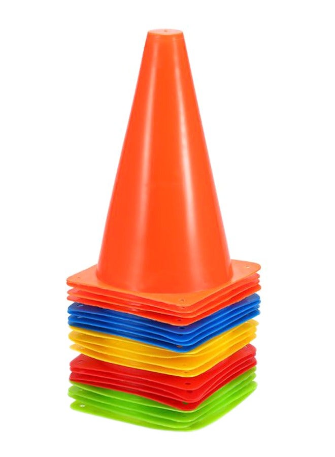 20-Piece Sports Training Traffic Cone Set 5.3 x 9 inch