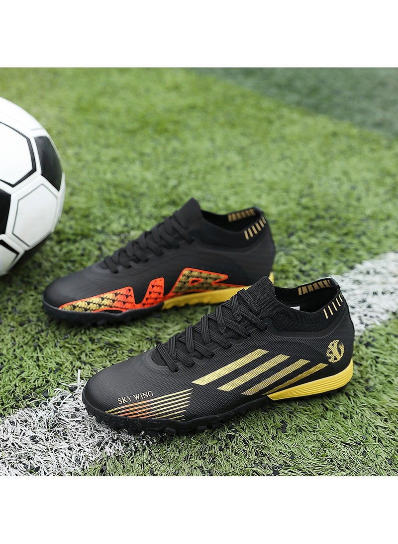 SKY WING Soccer Shoes For Men and Women Cleats ProfessionalTraining Unisex Football Shoes Indoor Outdoor Breathable Sneakers