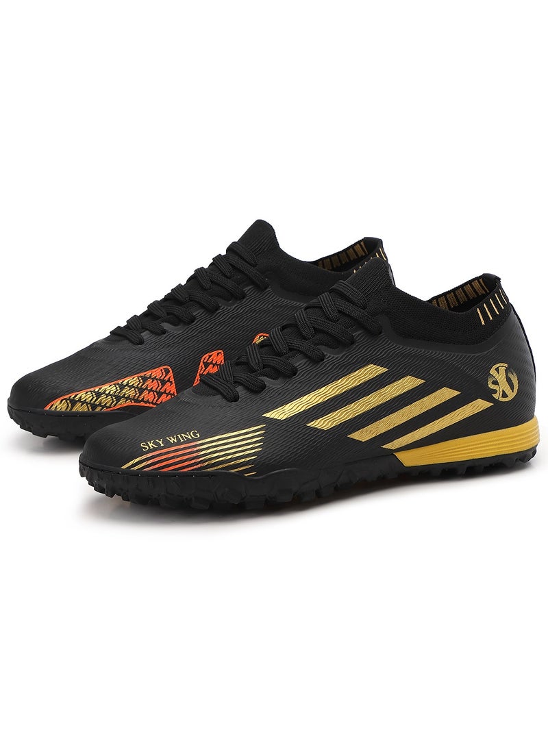 SKY WING Soccer Shoes For Men and Women Cleats ProfessionalTraining Unisex Football Shoes Indoor Outdoor Breathable Sneakers