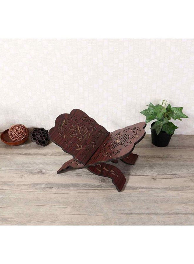 Wooden Book Holder Brown 19x29.5x0.5cm