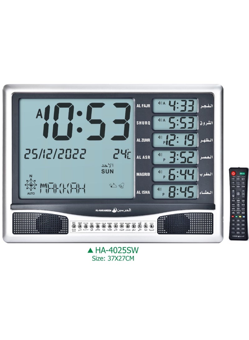 Digital Islamic Azan Table And Wall Clock With Remote Control