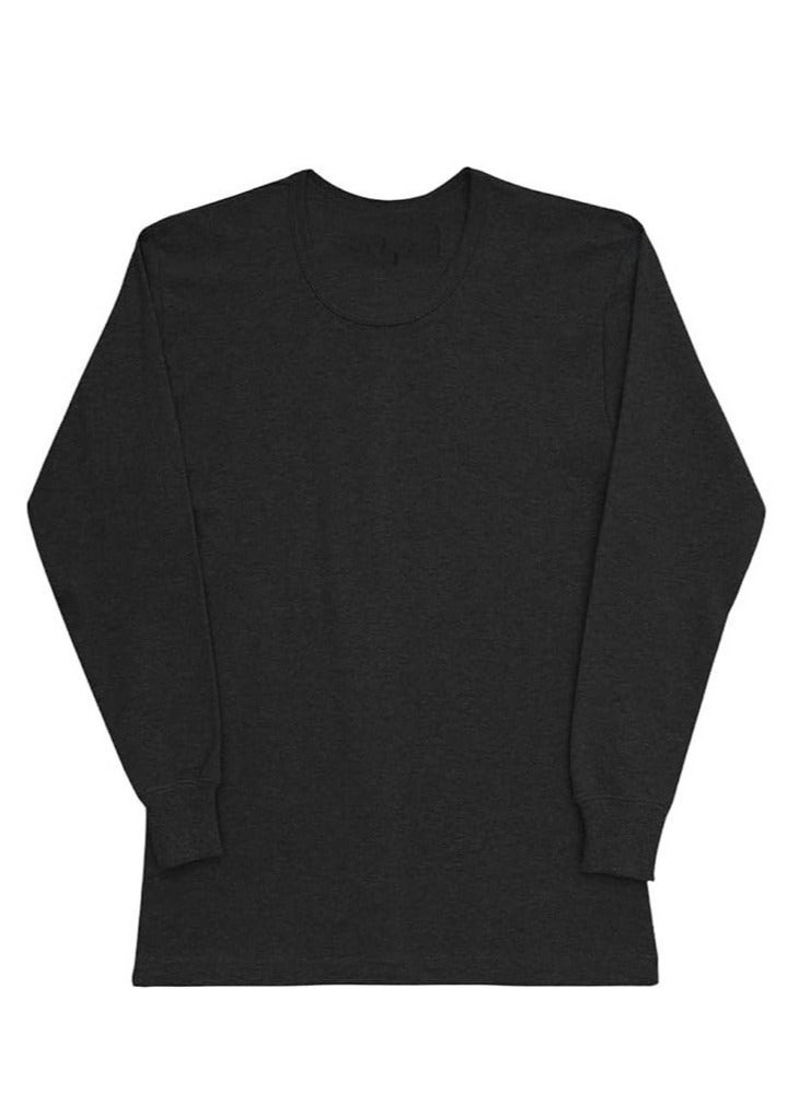 John Gladstone Men's Cotton Interlock Thermal Set  (Black)