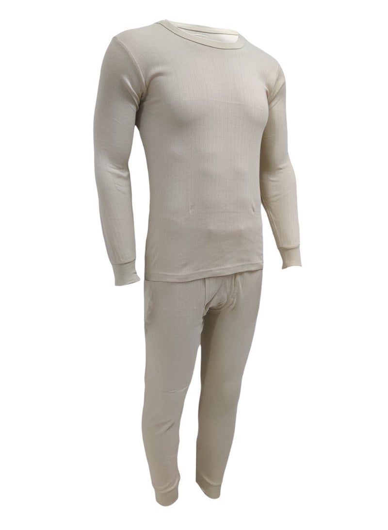 John Gladstone Men's Cotton Interlock Thermal Set  (Skin)