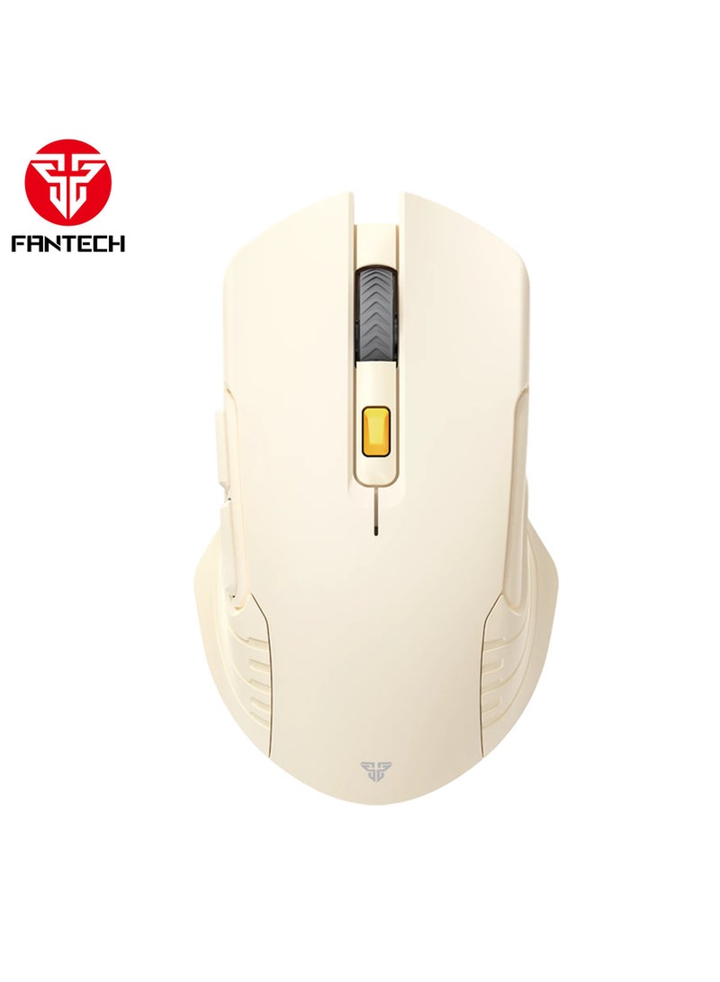 Fantech WG12R Rechargeable Wireless Gaming Mouse, 2.4GHz Wireless Connector, Adjustable 800-1200 DPI, Up to 30 IPS/10g Acceleration, 125Hz Polling Rate, 3M Clicks Lifetime Gaming Mice