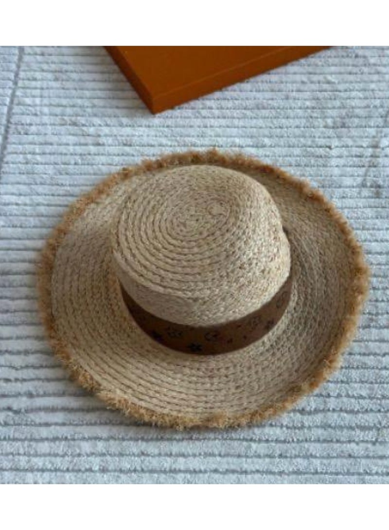 Straw Hat Women Wide Brim Sun Protection Beach Hat