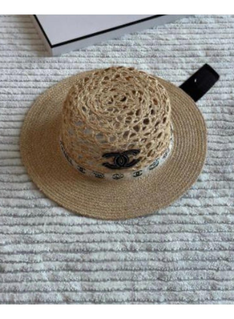 Straw Hat Women Wide Brim Sun Protection Beach Hat