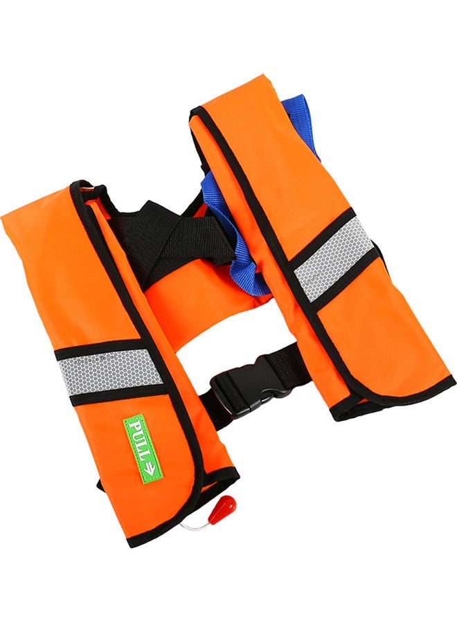 Manual Inflatable Water Sports Survival Jacket Orange 35.00X5.00X32.00cm