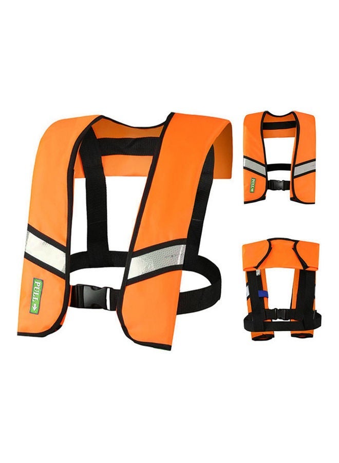 Manual Inflatable Water Sports Survival Jacket Orange 35.00X5.00X32.00cm