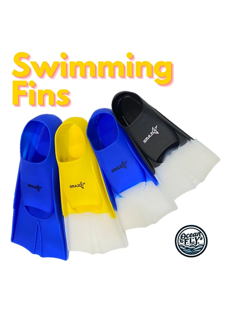 Oakura Sailto Swim Training Fins – Premium Silicone Fins for Kids, Teens, and Adults – Perfect for Enhanced Swimming Performance!