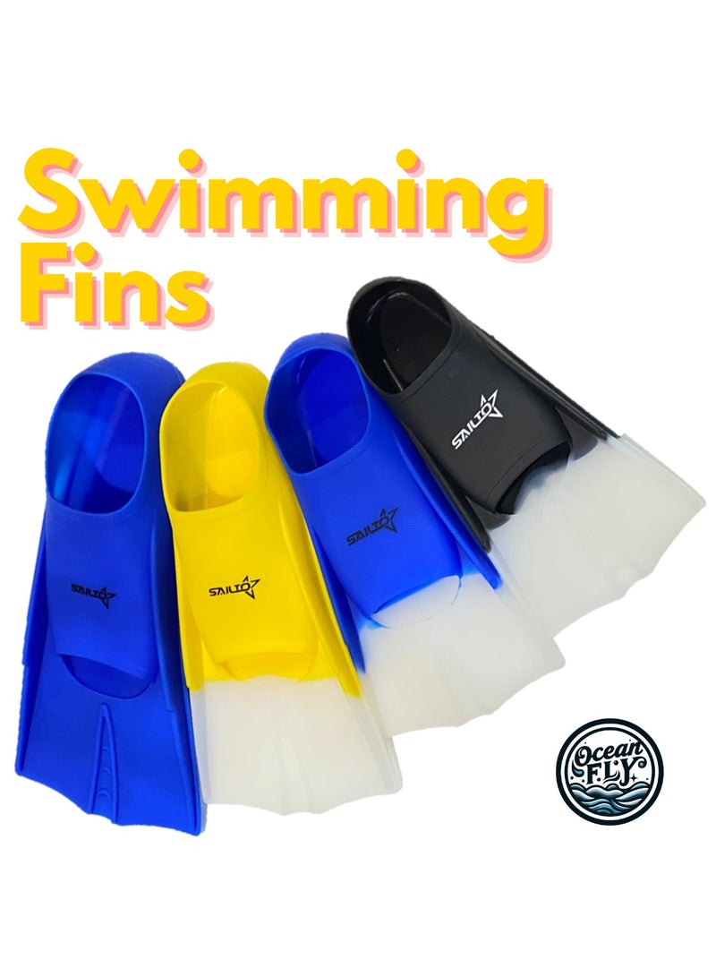 Oakura Sailto Swim Training Fins – Premium Silicone Fins for Kids, Teens, and Adults – Perfect for Enhanced Swimming Performance!