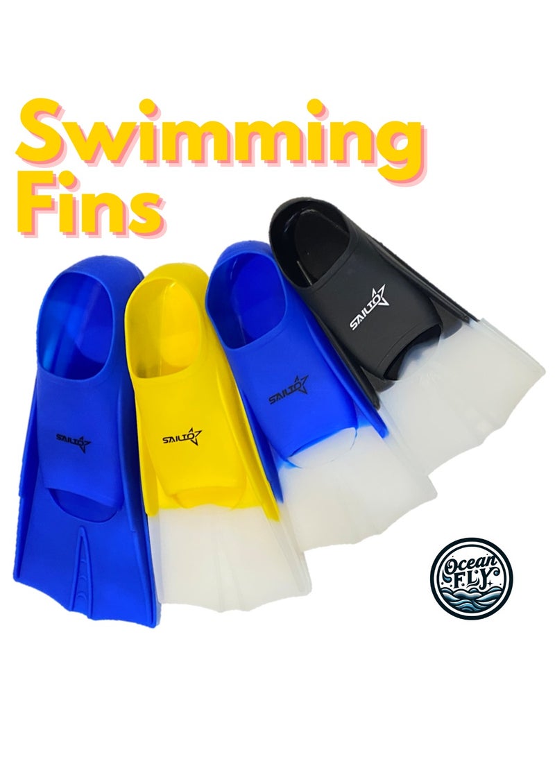 Oakura Sailto Swim Training Fins – Premium Silicone Fins for Kids, Teens, and Adults – Perfect for Enhanced Swimming Performance!