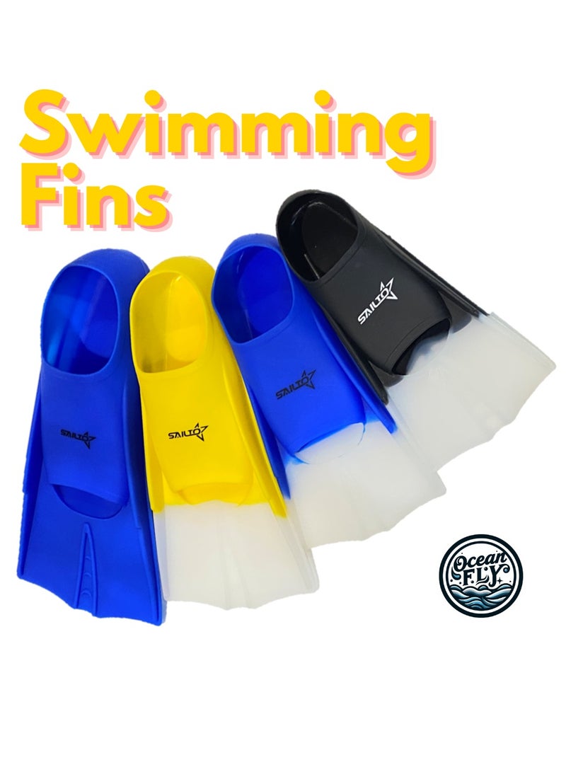 Oakura Sailto Swim Training Fins – Premium Silicone Fins for Kids, Teens, and Adults – Perfect for Enhanced Swimming Performance!