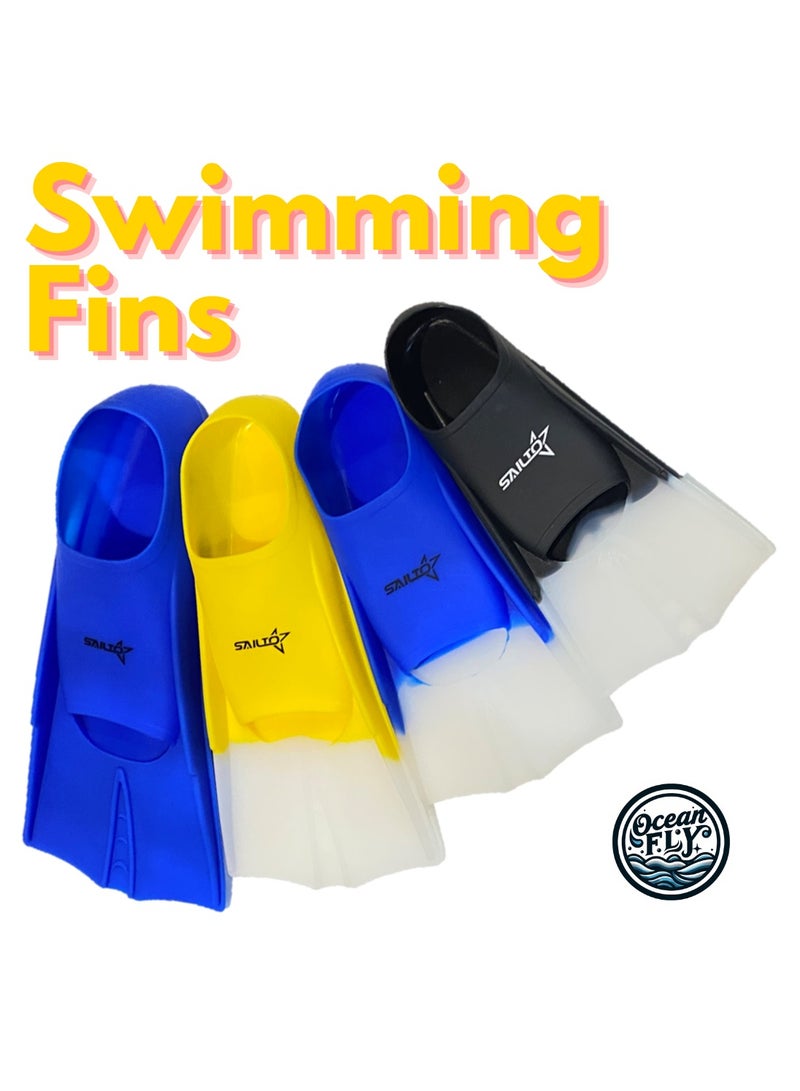 Oakura Sailto Swim Training Fins – Premium Silicone Fins for Kids, Teens, and Adults – Perfect for Enhanced Swimming Performance!