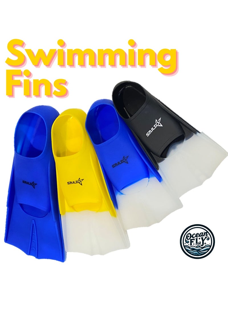 Oakura Sailto Swim Training Fins – Premium Silicone Fins for Kids, Teens, and Adults – Perfect for Enhanced Swimming Performance!